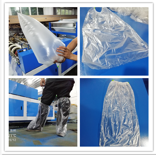 Disposable waterproof rain boot  cover making machine