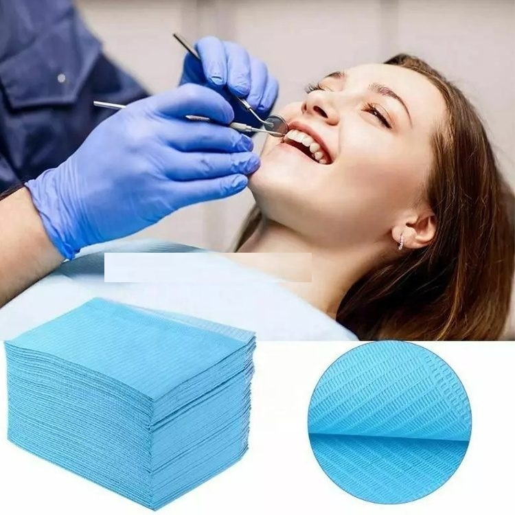 Automatic dental bib pad waterproof mat surgical diaper disposable medical bib carpet baby sterile tnt patient making machine