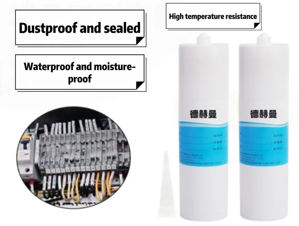 Waterproof Silicone Sealant Universal Multipurpose Fast Cure Caulk and Sealant for Metal Window Door Gaskets Engines