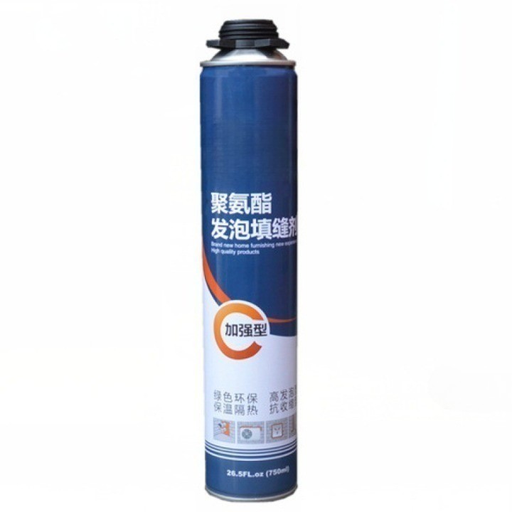 Polyurethane Adhesive For Rebond Foam Making Expanding Pu Polyurethane Foam Glue 750ml pu foam spray black