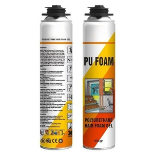 Polyurethane Adhesive For Rebond Foam Making Expanding Pu Polyurethane Foam Glue 750ml pu foam spray black