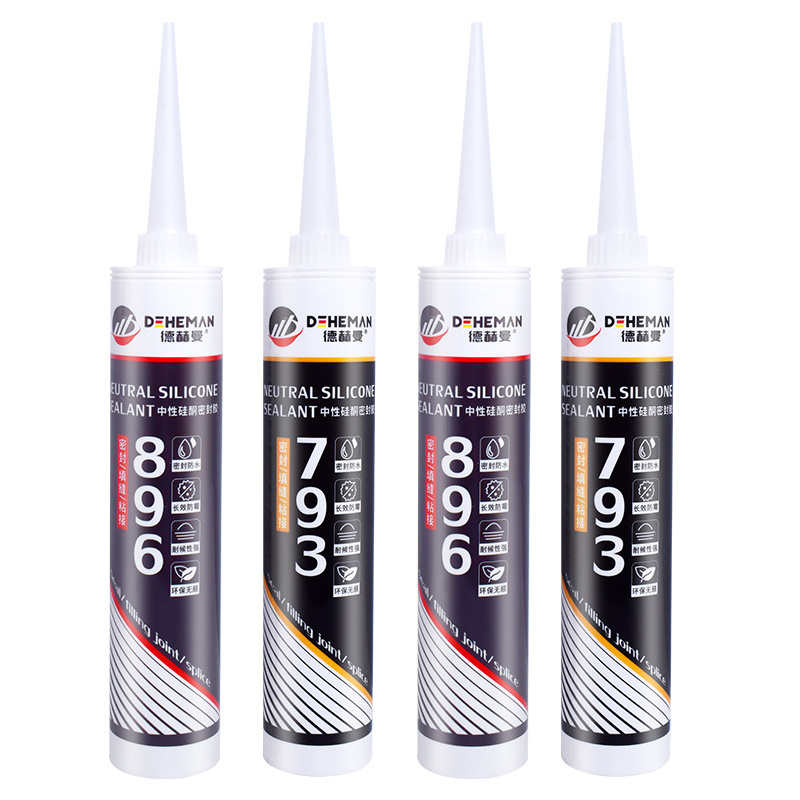 793/896Used for indoor and outdoor window and door seam filler quick dry high temperature resistance Silicone Sealant