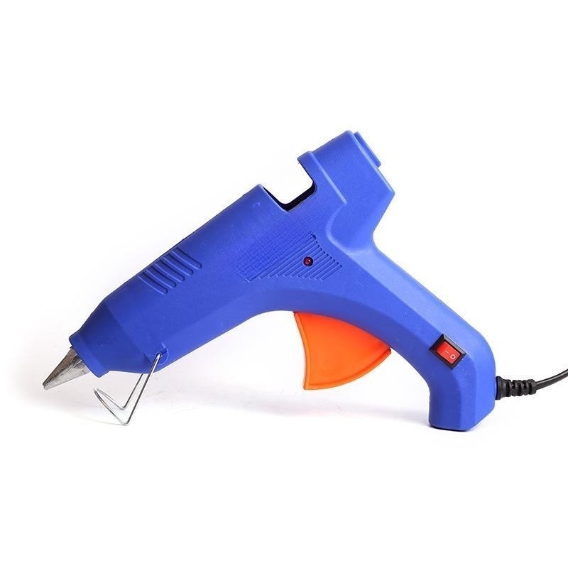 Heat Capacity Aluminum Barrel Aluminum Alloy Nozzle 20W Power Hot Melt Glue Gun With 7mm Diameter Glue Stick