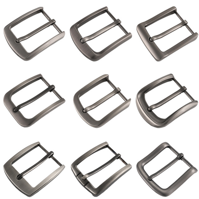 New Wholesale Hebillas Para Cinturones Metal Buckles China Adjustable Pin 40MM Brass Stainless Steel Belt Buckles for Men