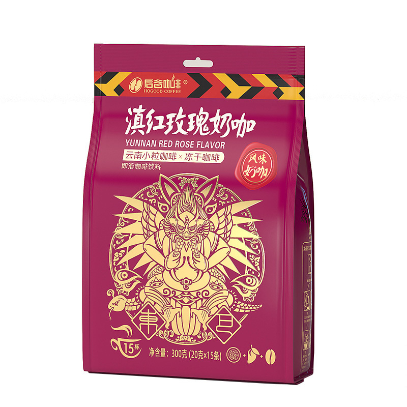 Hogood Coffee 3 in 1 Premium Instant Premix  from China Coffee Manufacturer Yunnan Arabica Coffee