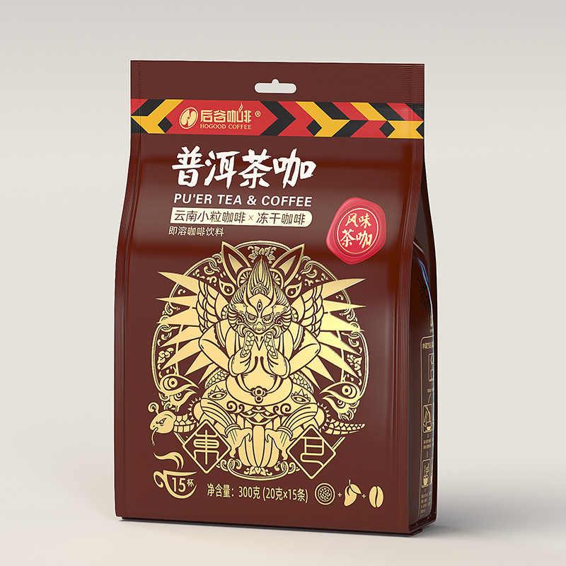 Hogood Coffee 3 in 1 Premium Instant Premix  from China Coffee Manufacturer Yunnan Arabica Coffee