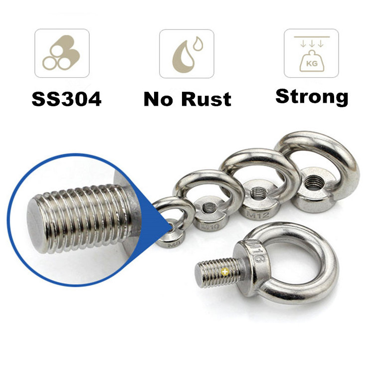 Din580 Stainless Steel Female Forged Eye Bolt