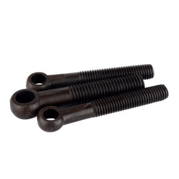 m6 GB798 Grade 4.8 carbon steel material black oxide surface eyebolt ball bolts