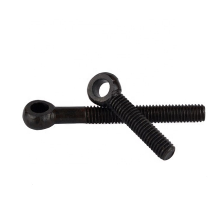 m6 GB798 Grade 4.8 carbon steel material black oxide surface eyebolt ball bolts