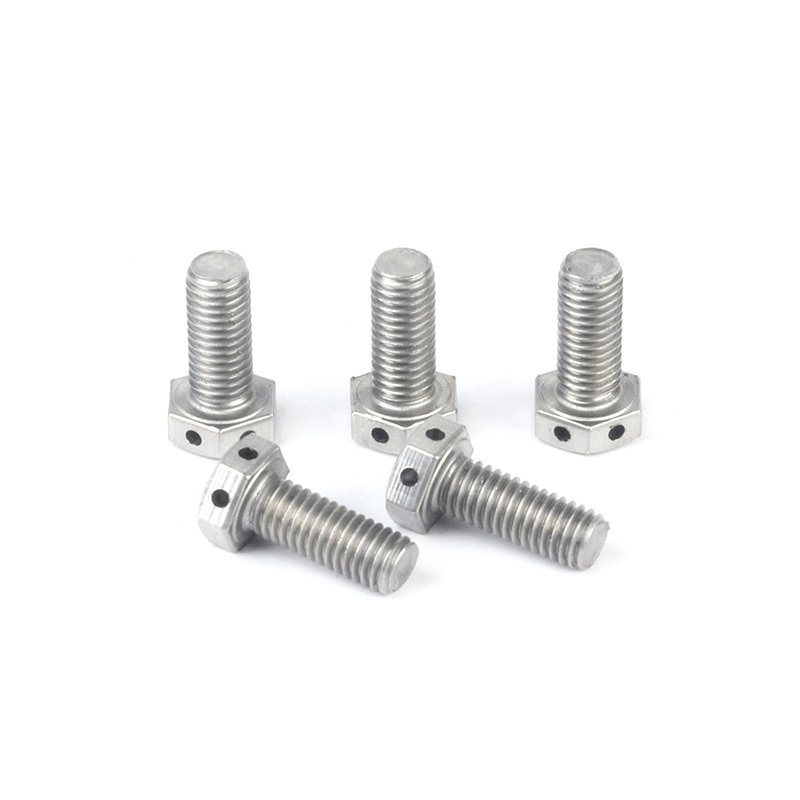 Hot selling hex head bolt with hole in head