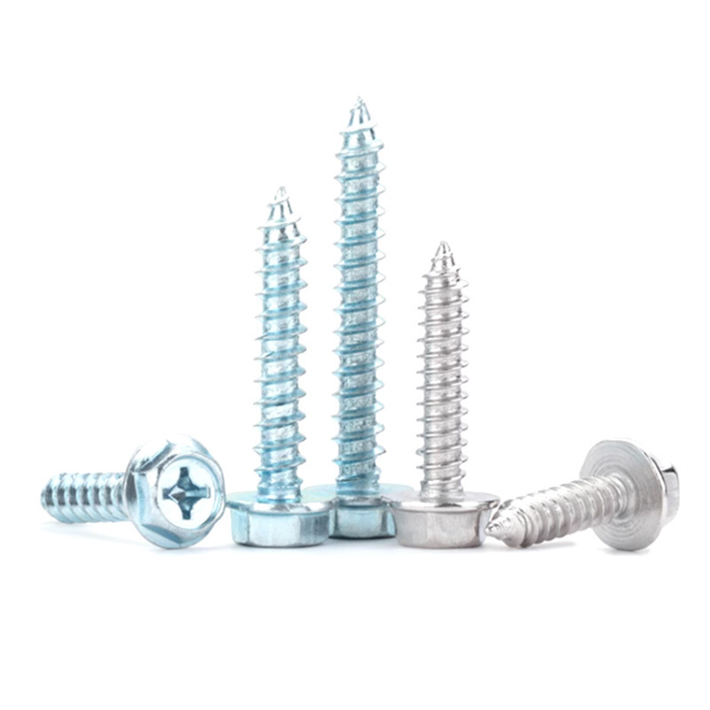 Hex washer hexagon flange head self tapping screw self-tapping screws with washer