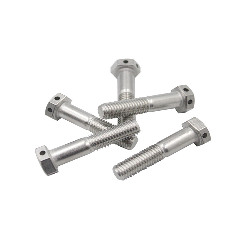 Hot selling hex head bolt with hole in head