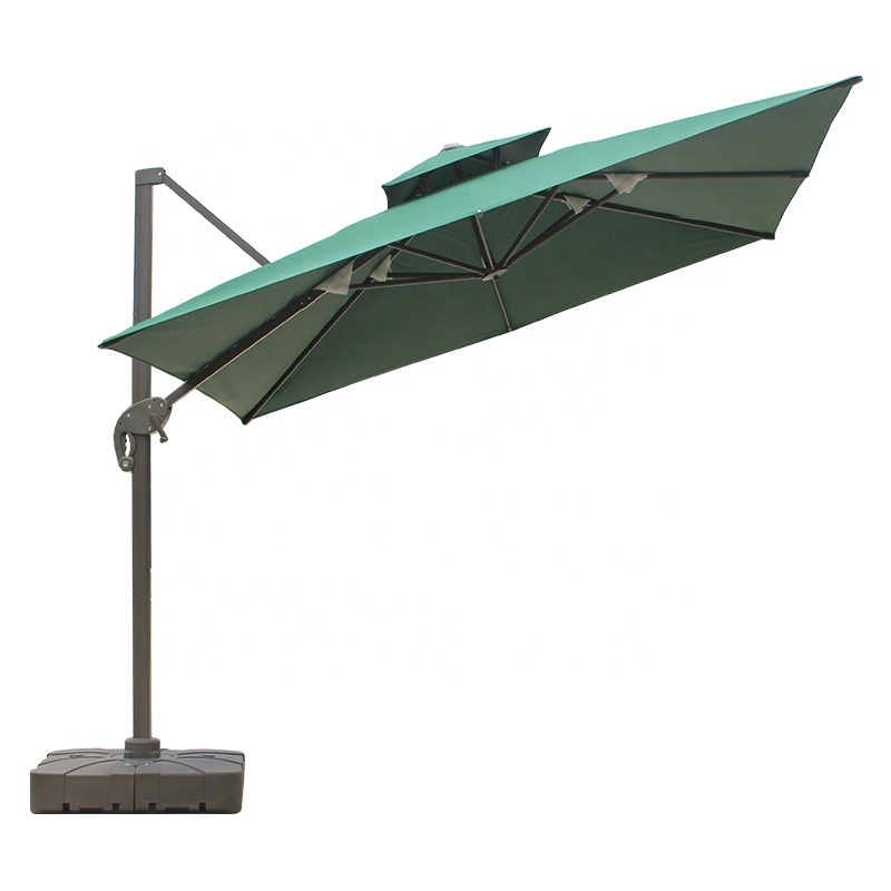 Hot Sale Outdoor Aluminum Handle Offset Cantilever Sunroof Garden UV Protection Terrace Umbrella