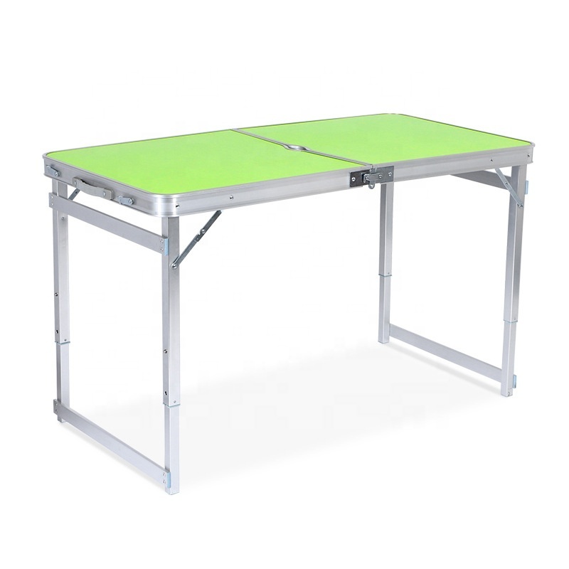 Aluminum Made Center Folding Height Adjustable Garden Picnic Camping Portable Barbecue Table