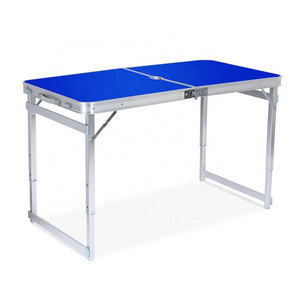 Aluminum Made Center Folding Height Adjustable Garden Picnic Camping Portable Barbecue Table