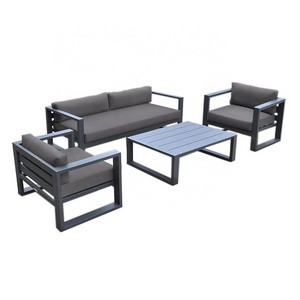 Factory Wholesale Hotel Resort Outdoor Aluminum Modular Seating Garden Leisure Sectional Sofa