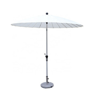 2.5m 24K Panels Garden Sunshade Park Outdoor Aluminum Pole 360 Degree Rotation Parasol Umbrellas