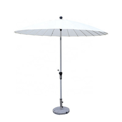 2.5m 24K Panels Garden Sunshade Park Outdoor Aluminum Pole 360 Degree Rotation Parasol Umbrellas