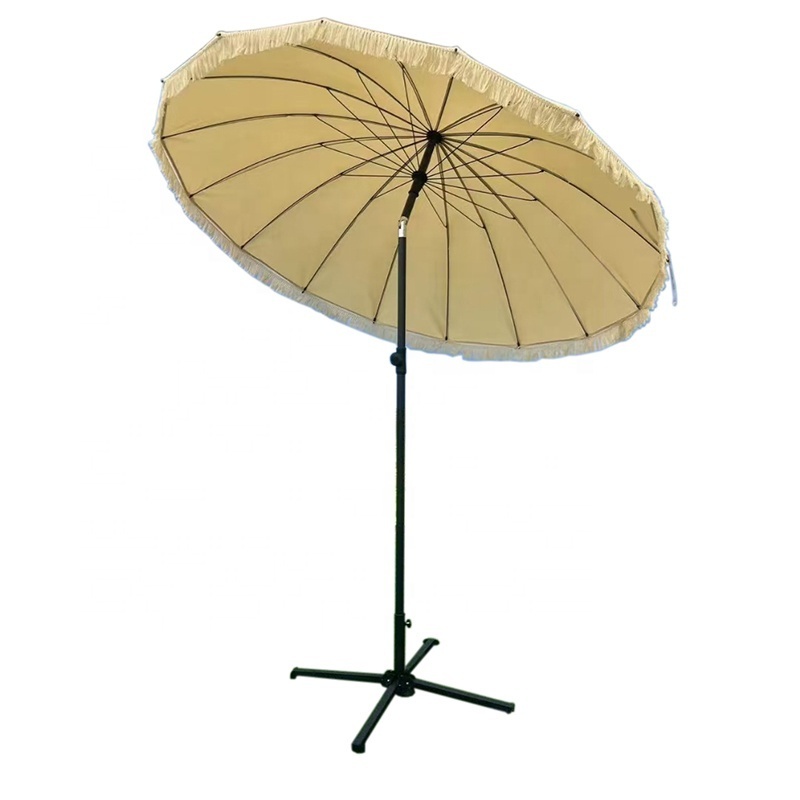 Modern Outdoor Furniture Courtyard Beach Camping Garden Rotation Umbrella Parasol With Carry Bag