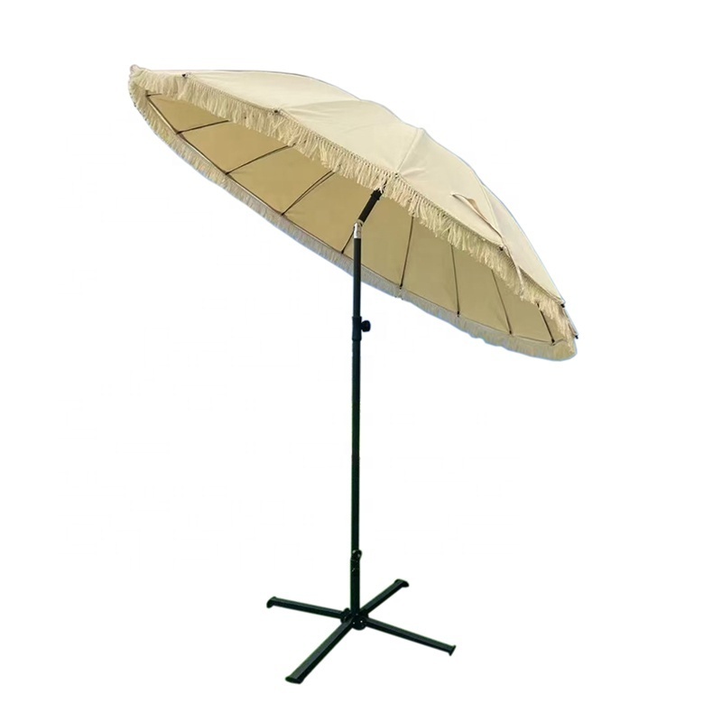 Modern Outdoor Furniture Courtyard Beach Camping Garden Rotation Umbrella Parasol With Carry Bag