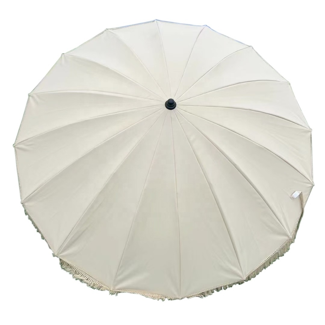 Modern Outdoor Furniture Courtyard Beach Camping Garden Rotation Umbrella Parasol With Carry Bag