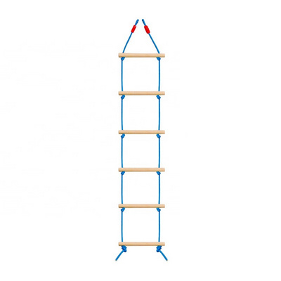 Playground Swing Set 3+ Kids Wood Rungs Climbing Ladder For Garden Camp Play House Amusement Park