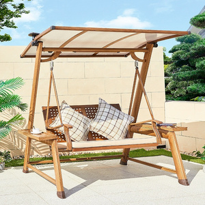 Modern Design Garden Furniture Outdoor Hotel Aluminum Frame Two Seater Patio Chairs With Canopy