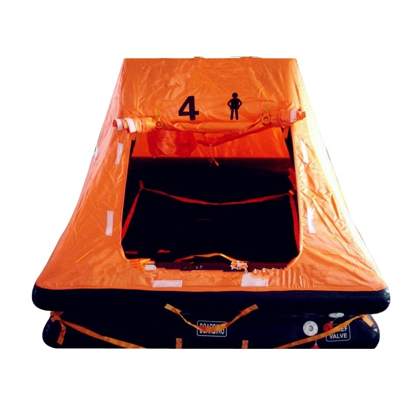 ISO9650-1 approval marine Throw-overboard inflatable life raft for Yacht