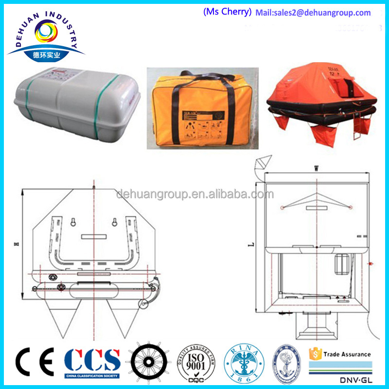 Life Raft for commercial fishing vessels and sailing yachts