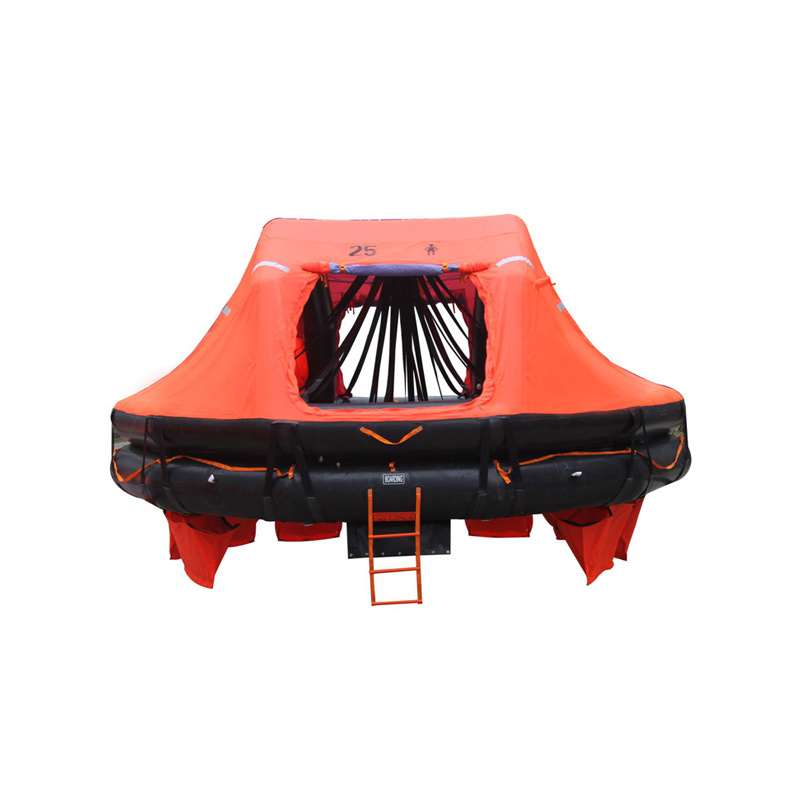 solas 4 persons throw-over type  inflatable life raft for yacht