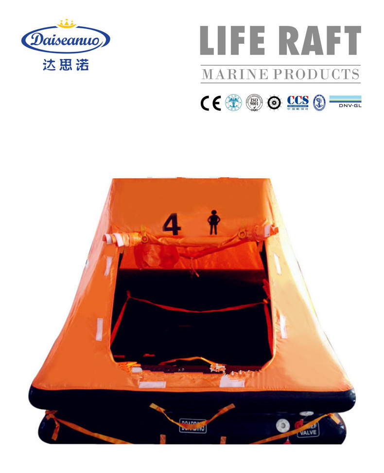 6 person CCS  Cheap Throw overboard inflatable life raft for yacht