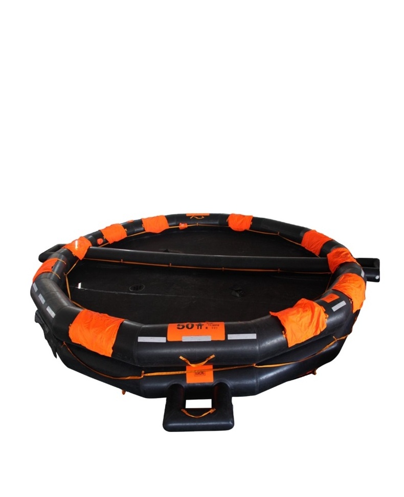 ISO9650-1 approval marine Throw-overboard inflatable life raft for Yacht