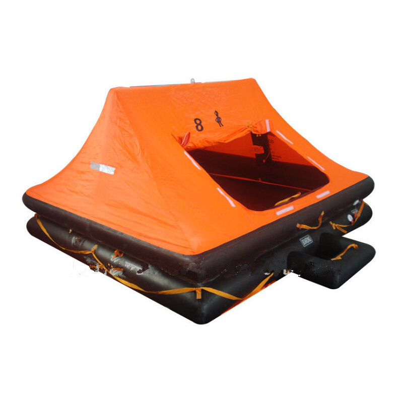 ISO9650-1 approval marine Throw-overboard inflatable life raft for Yacht