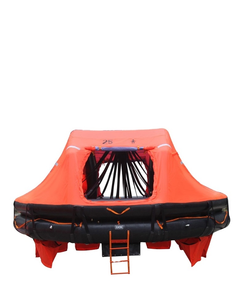 ISO9650-1 approval marine Throw-overboard inflatable life raft for Yacht