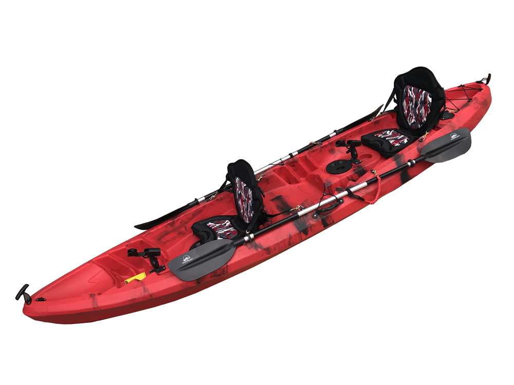 2+1 sit on top  Three person family fishing kayak