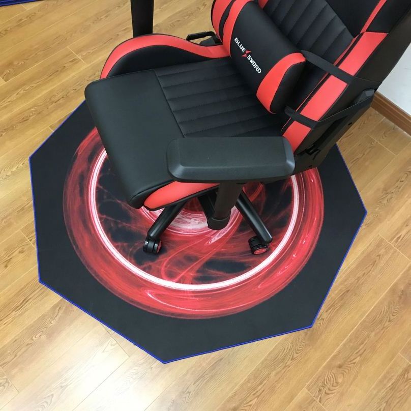 2023 China Hot Sale Large Gaming Rolling Chair Pad Computer Laptop Desk Locking Edge Mat Floor Rug For Gamer