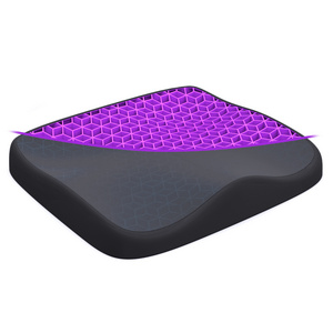 Office Seat Cushion Long Sitting on Office Desk Chairs Seat Cushion Relief Sciatica Pain Gel Seat Cushion