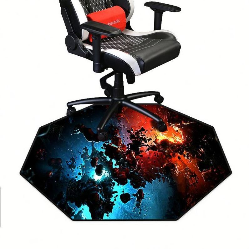 2023 China Hot Sale Large Gaming Rolling Chair Pad Computer Laptop Desk Locking Edge Mat Floor Rug For Gamer