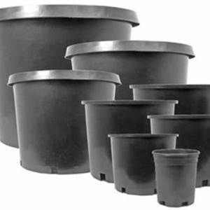 Black Plant Grow Nursery Pot Plastic Recycle 25 20 15 10 7 5 4 3 2 1 Gallon plastic pots for nursery plants