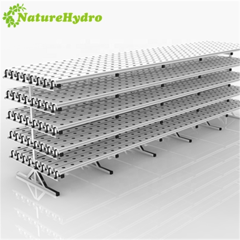 New designed hydroponic nft system pvc pipe/channel for greenhouse