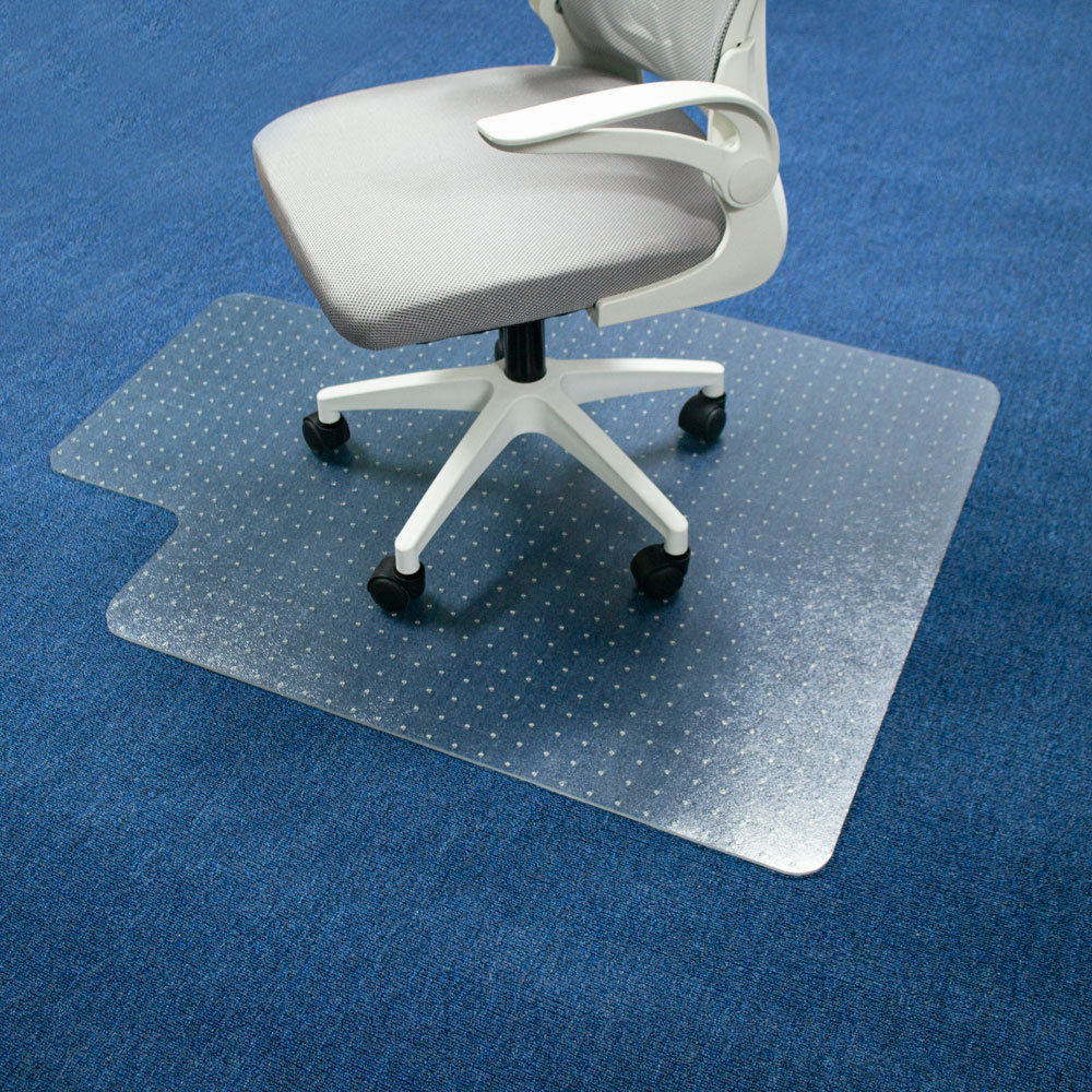 Clear Office Chair Mat for Low, Standard and No Pile Carpeted Floors, Plastic Computer Desk Chair Mat on Carpet