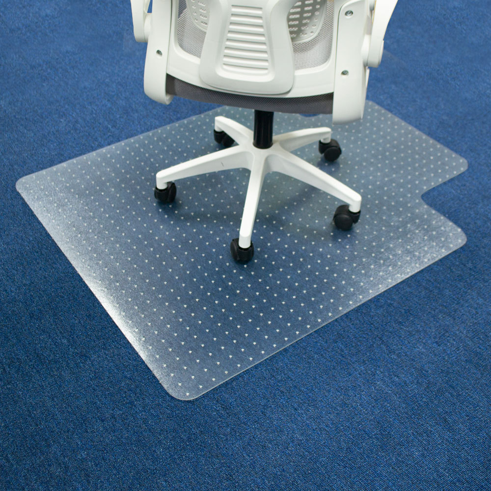 Clear Office Chair Mat for Low, Standard and No Pile Carpeted Floors, Plastic Computer Desk Chair Mat on Carpet