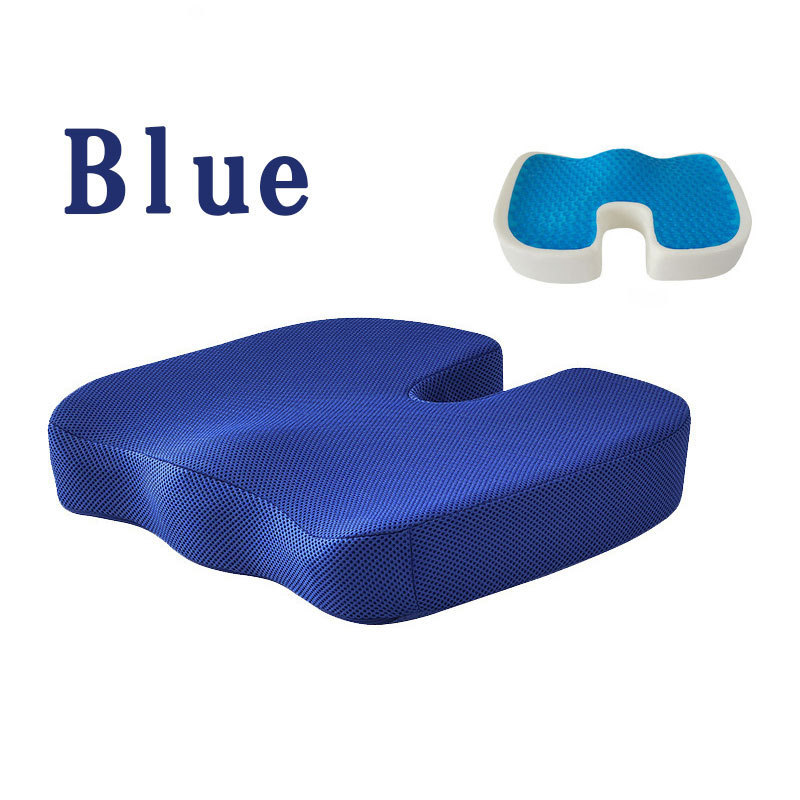 Seat Gel Cushion Silicone Car Gel Memory Foam Seat Cushion Office Chair Orthopedic Gel Seat Cushion For Tailbone For Adult Pain