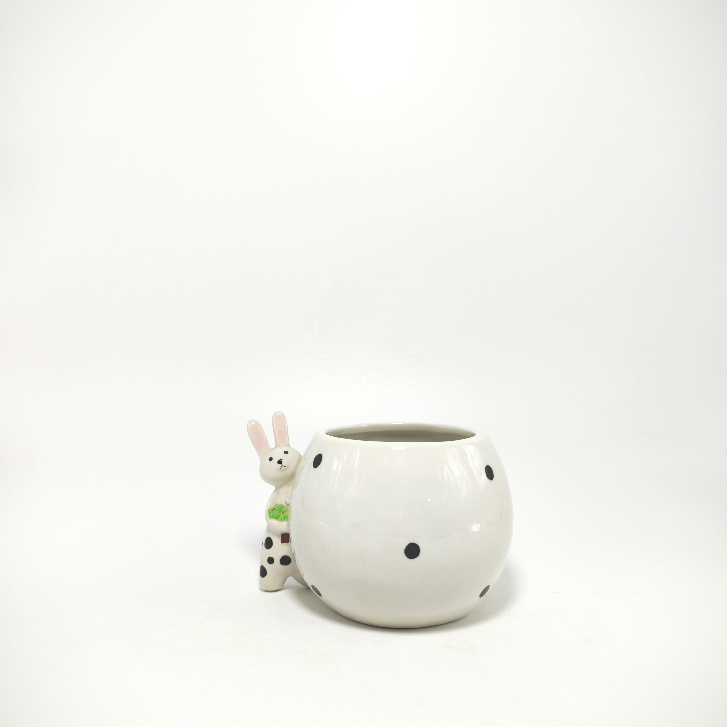 2023 Easter Factory Hot Selling Ceramic Rabbit Flower Pot Home Decoration for Garden Nursery Floor Usage Planter for Garden Pots