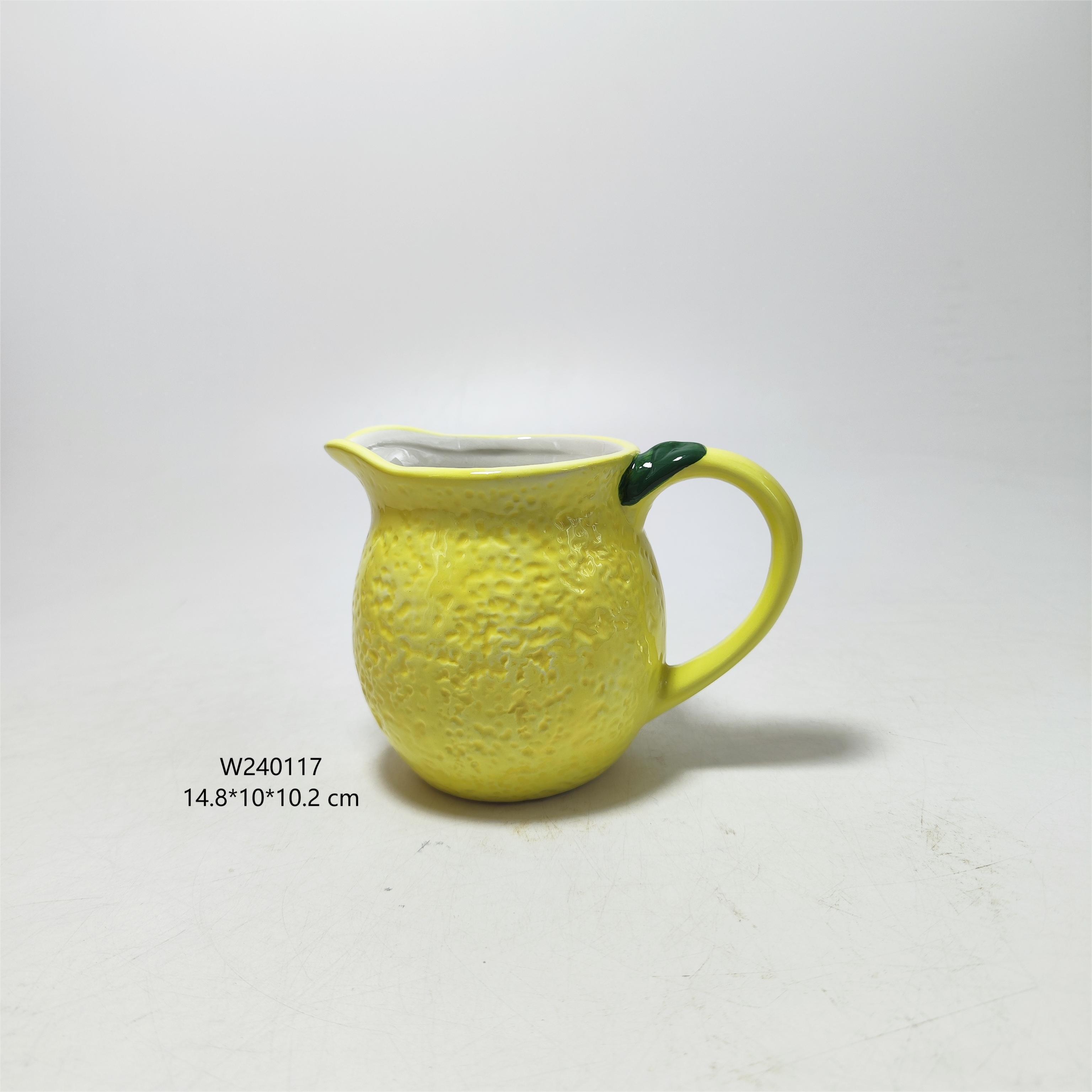 Fruit Lemon Shape Ceramic Coffee Mug Water Teacup Lemon Lover Gifts Ceramic Lemon cup