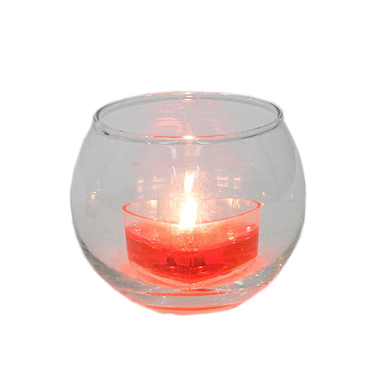 Factory Wholesale Ball Shape  Tea Light Candle Holders Glass