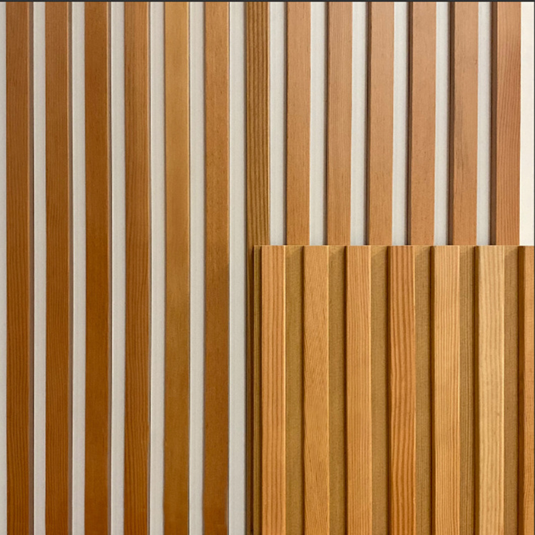 Slatted Wood Wall Panel Fluted 3d Paulownia Timber Wood Ceiling Panels Paulownia Wood Wall Panel