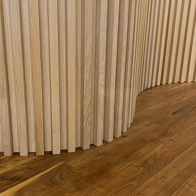 Slatted Wood Wall Panel Fluted 3d Paulownia Timber Wood Ceiling Panels Paulownia Wood Wall Panel