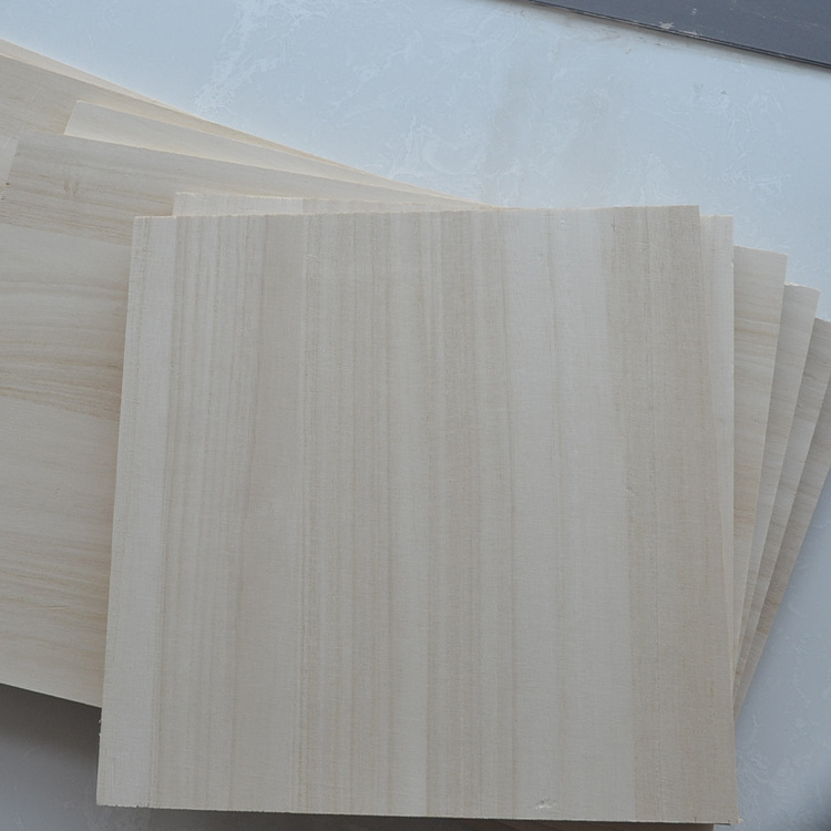 Bleached carbonized cheap factory price light weight paulownia hard wood lumber board