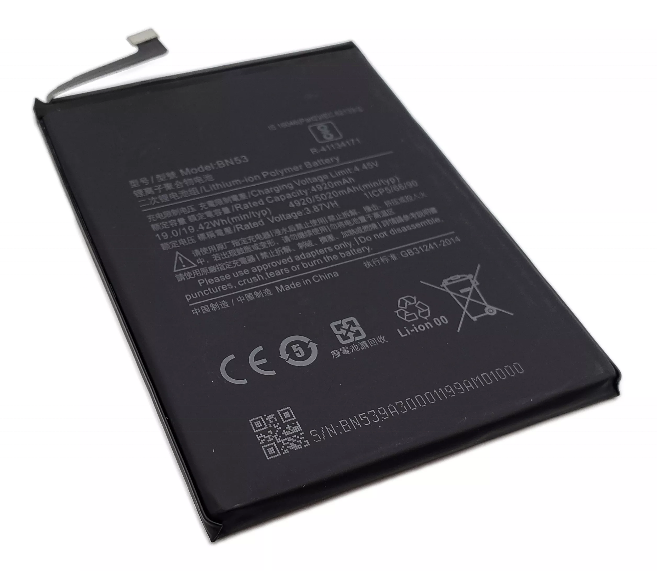 BN53 Battery For Redmi Note 9 Pro 4G 10 Pro Max Dual Mobile Phone